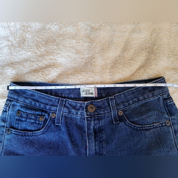 Vintage Levi's Pink Cuff "Worn Look" Capris Sz 11 - Picture 6 of 12